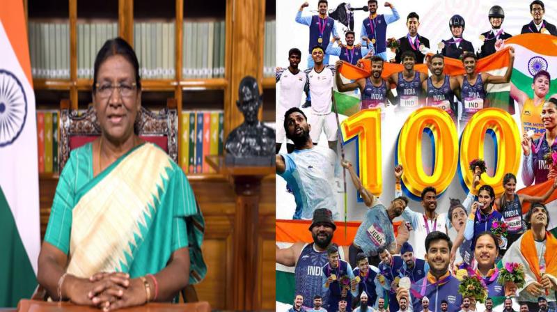 Players have shown tremendous dedication: President Murmu on India winning 100 medals in Asian Games