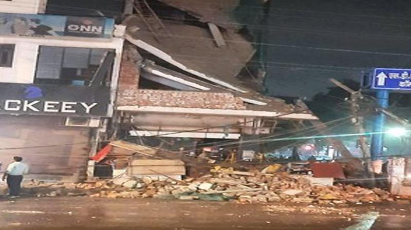 Two-storey building collapses in Delhi's Najafgarh, one person injured