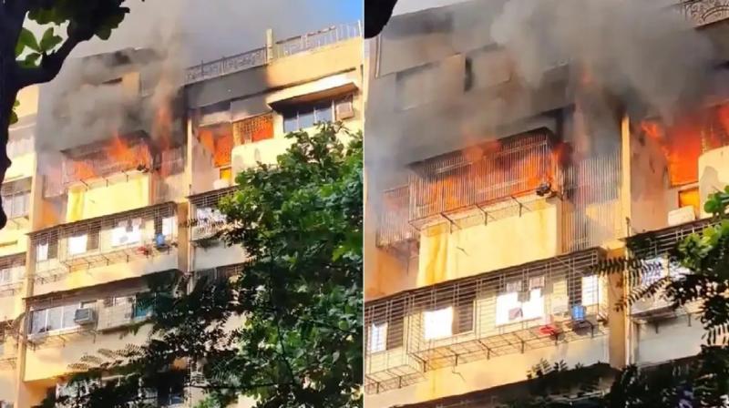 Mumbai fire broke out in a 6-storey building in Andheri news in hindi