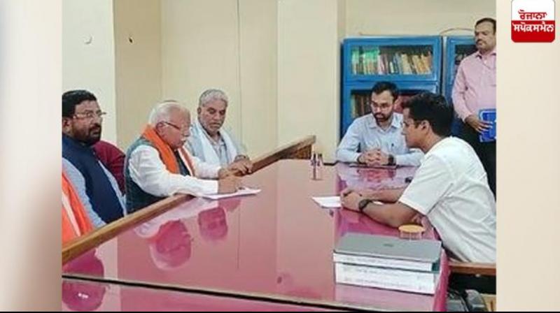 Manohar Lal Khattar filed nomination from Karnal Lok Sabha seat, CM Saini also