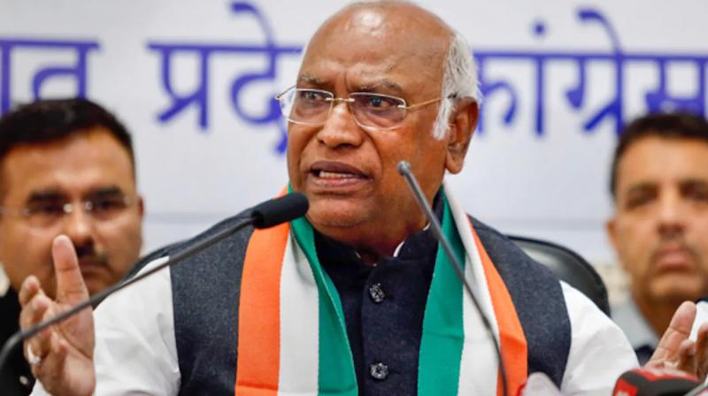 Mallikarjuna Kharge alleges 'PM Modi using SBI bank as a shield to hide her 