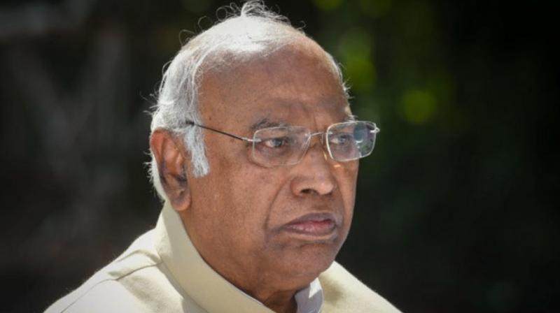 Kharge lodged a protest by writing a letter to the Chairman on Rajni Patil's suspension case