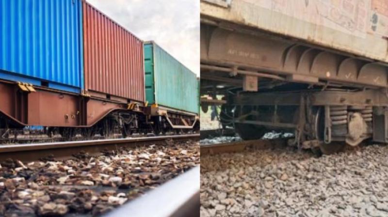 Goods train derailed between Valsad and Surat station,Gujarat News in Hindi