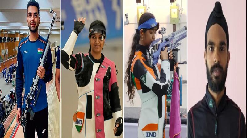 Indian teams out of 10 meter air rifle mixed qualifying round news in hindi