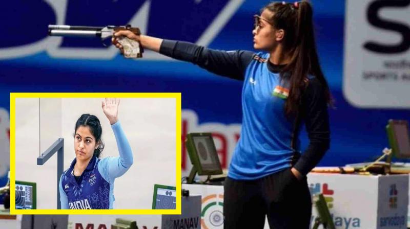 Manu Bhaker qualifies for 10m air pistol final of women's News in hindi