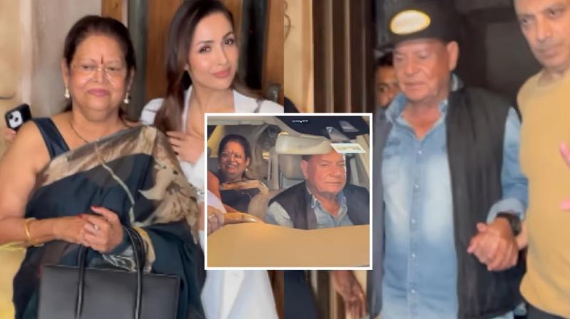 Malaika Arora's Mom Joyce Travels In Same Car With Salim Khan VIDEO News in hindi 