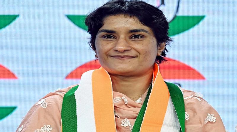 Vinesh Phogat leads on Julana assembly seat news in hindi