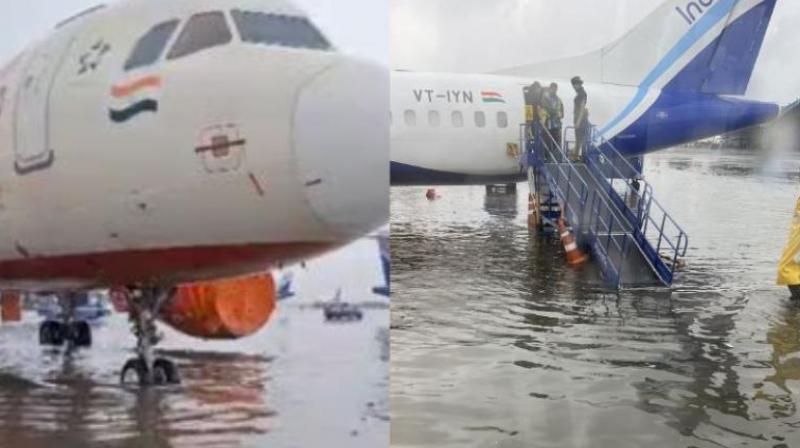 Kolkata airport submerged due to heavy rain news in hindi