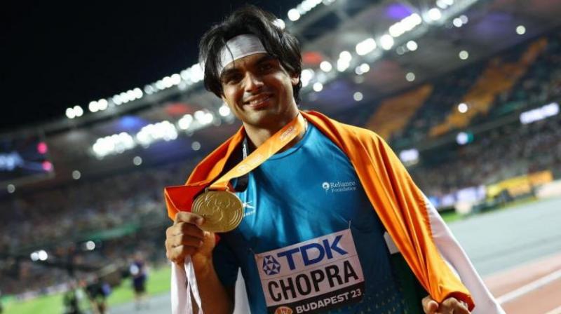  Neeraj Chopra wins gold at World Athletics Championships