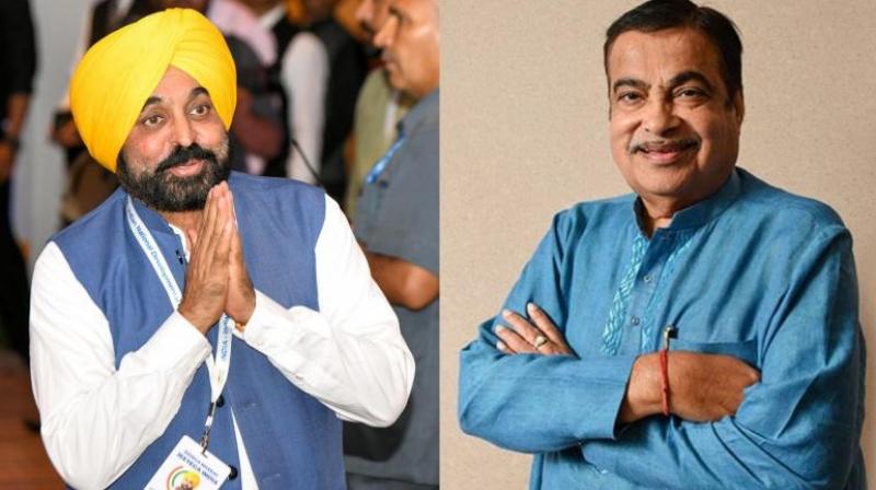 Punjab CM Bhagwant Mann replies to Nitin Gadkari's letter regarding NHAI projects news in hindi