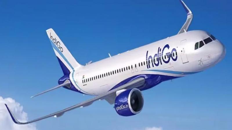 Bomb threat in Jabalpur-Hyderabad Indigo flight news in hindi