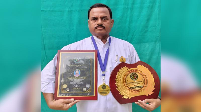 Shailesh Kumar Singh of Samastipur made 'world record', awarded with 'International Icon Award'