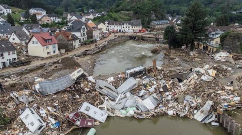 Terrible flood wreaks havoc in Germany, 600 people evacuated from their homes