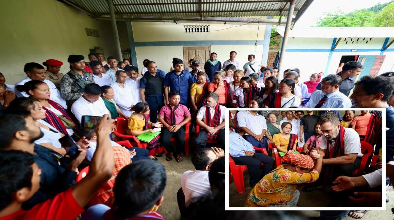 Rahul Gandhi Visits Relief Camp In Manipur News In Hindi