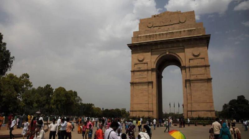 Cloudy sky on Republic Day in Delhi