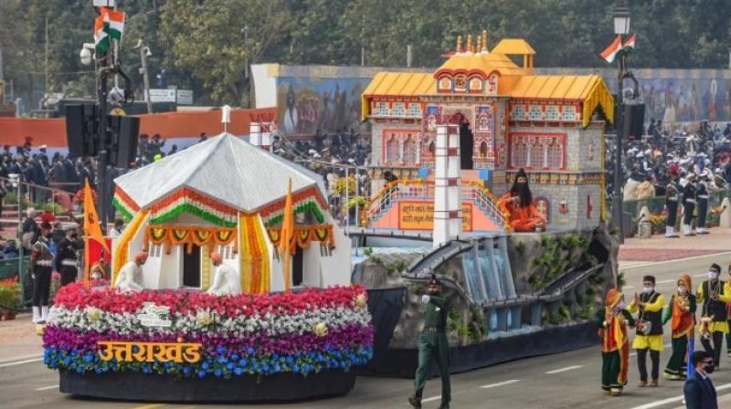 Wildlife, religious places depicted in Uttarakhand tableau