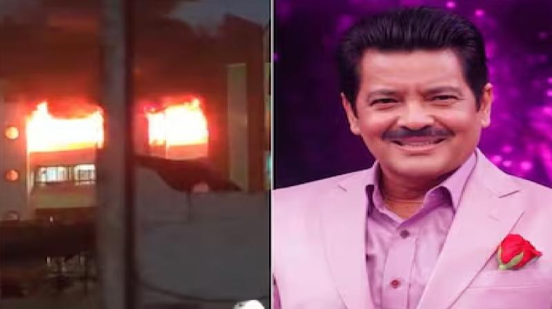 Fire breaks out in Udit Narayan residential in Mumbai news in hindi