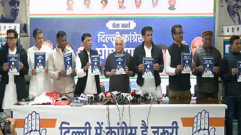 Congress released manifesto for Delhi elections News In Hindi