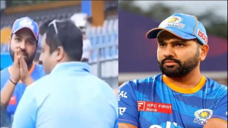 Rohit Sharma new viral video request to camera man mumbai indians ipl 2024