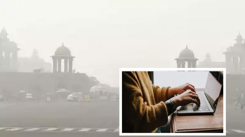 Delhi Air pollution: 50% Delhi govt employees will work from home News In Hindi