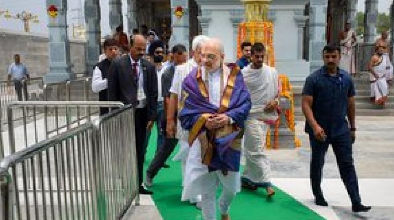 Amit Shah visited Tirupati Balaji temple in Jammu