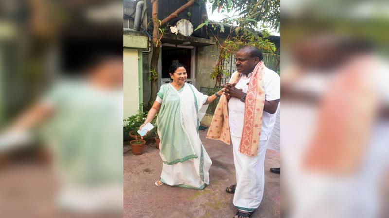 Mamta Banerjee met Kumaraswamy