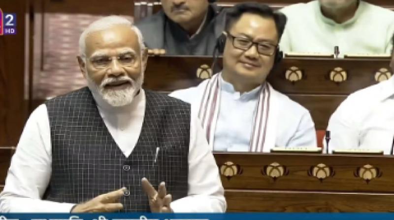 PM Modi said in Rajya Sabha