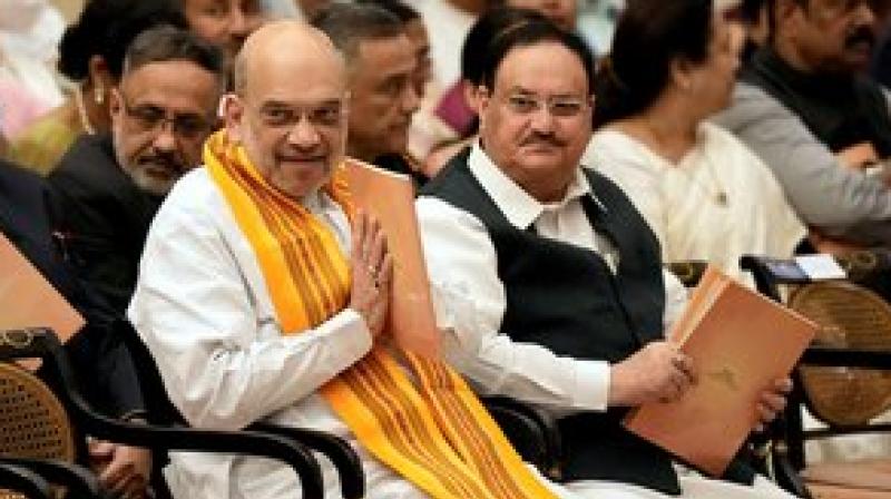 Amit Shah, Nadda will do road show today to win the election ( फोटो साभार-PTI)