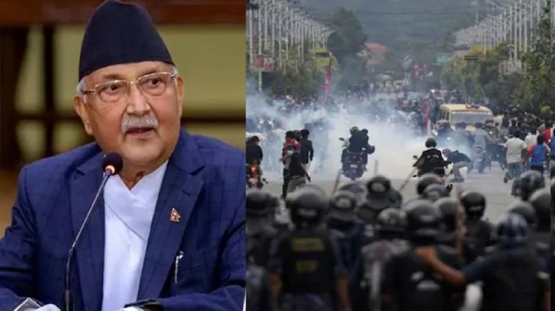 Nepal PM KP Sharma Oli resigned, under pressure protest news in hindi