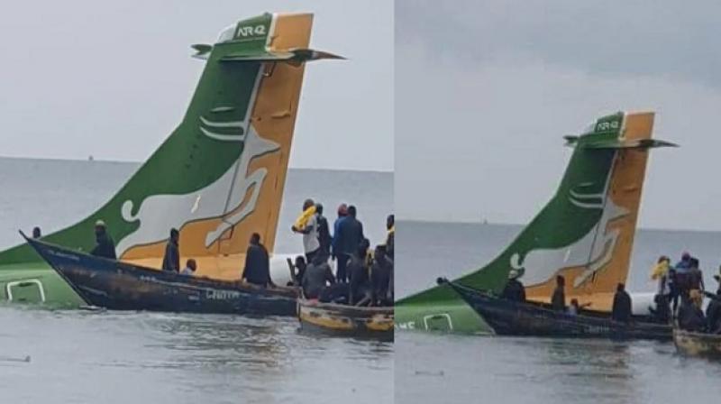 A passenger plane crashed in a lake in Tanzania, there were about 49 people on board