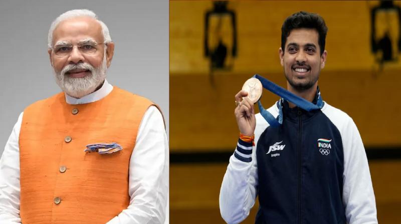 PM Modi congratulated Swapnil Kusale on winning the medal in paris olympics 2024