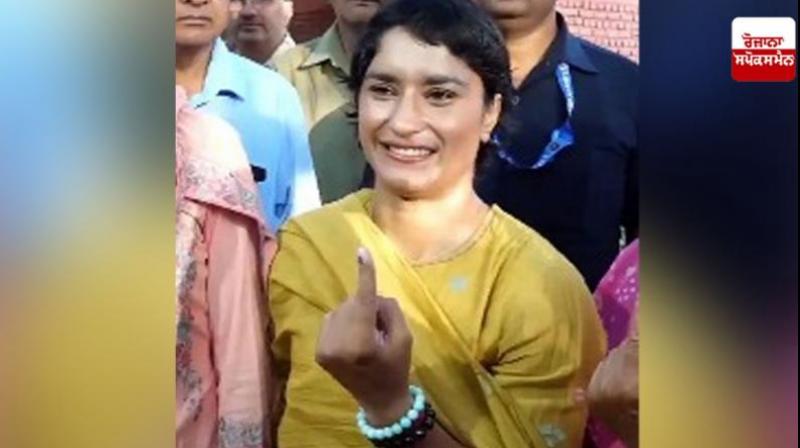 Vinesh Phogat latest News In Hindi Haryana Assembly Election Voting