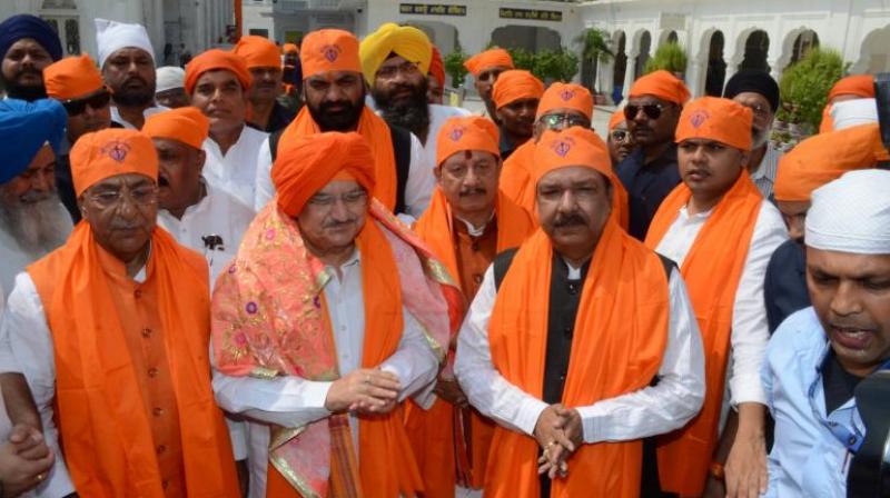 J.P. Nadda News: JP Nadda paid obeisance at Gurudwara Patna Sahib