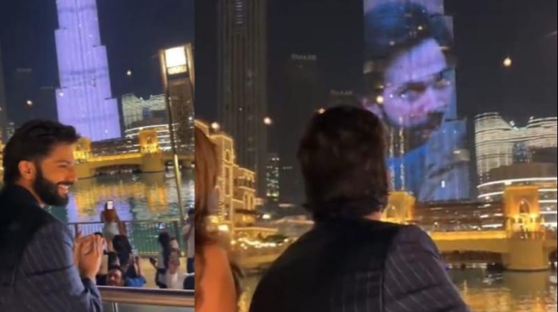 Bhediya Trailer: Trailer of 'Bhediya' shown on Burj Khalifa, Varun Dhawan shared the video.