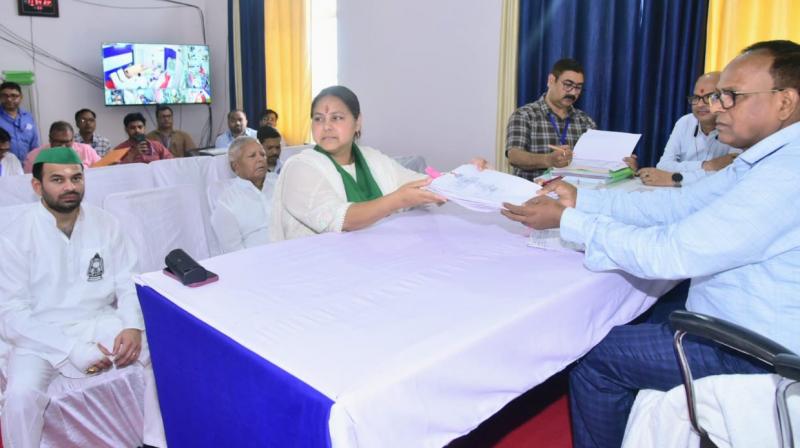 Dr. Misa Bharti filed nomination from Patliputra Lok Sabha seat bihar news in hindi