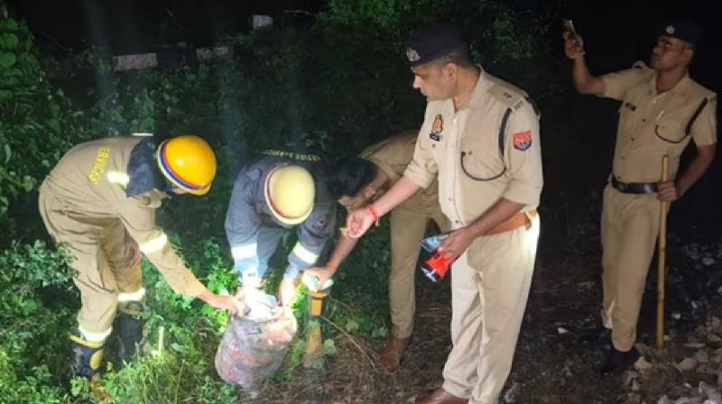 Kalindi Express collides with LPG cylinder in Kanpur UP, police claims 'attempt to derail train'