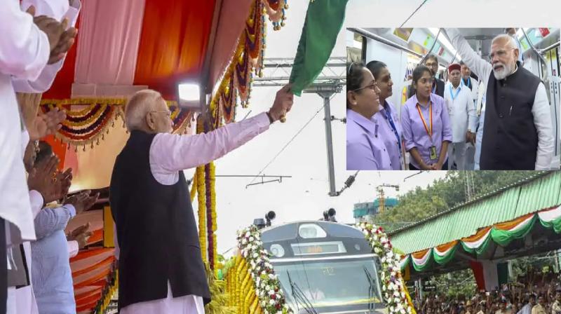 PM Modi flagged off three more Vande Bharat Express trains