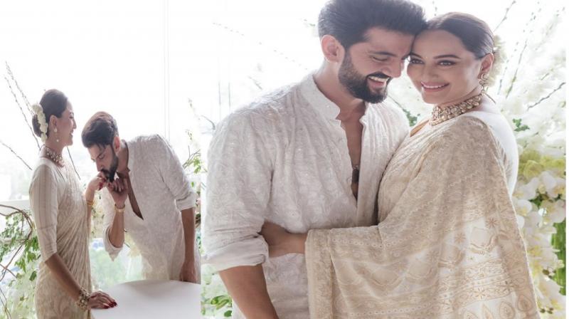 sonakshi sinha weds zaheer iqbal first wedding picture news in hindi