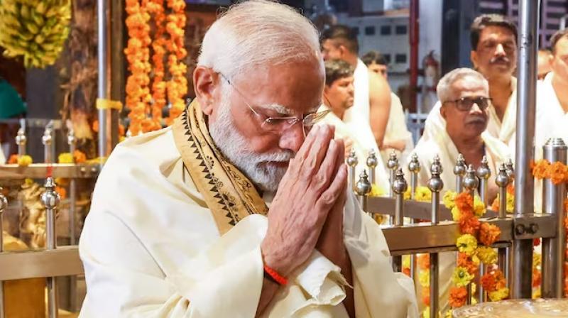 PM Narendra Modi is doing special chanting before the consecration of Ram Lalla