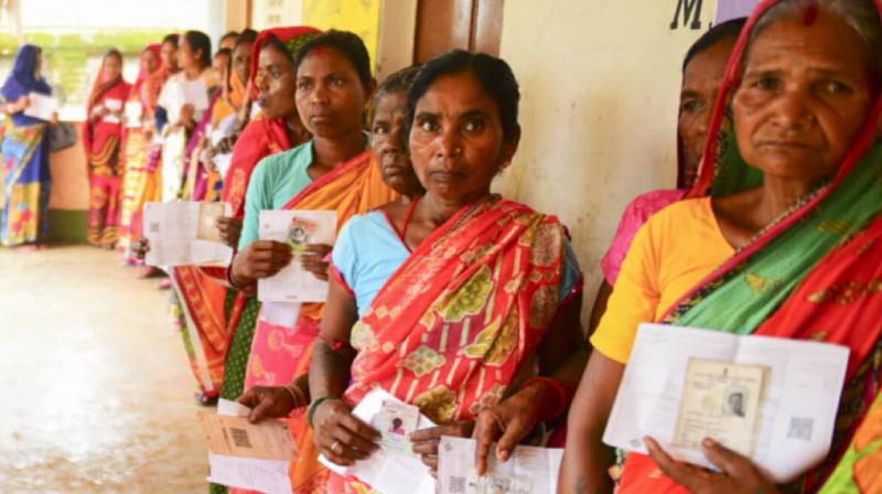 Voting continues in three parliamentary constituencies in Jharkhand 