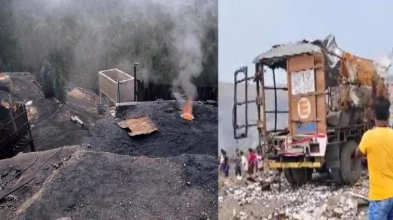 Massive explosion in Birbhum coal mine news in hindi