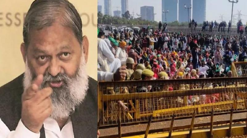 Farmers Protest News: Anil Vij Big Statement On Kisan Protest On 13 February news in hindi