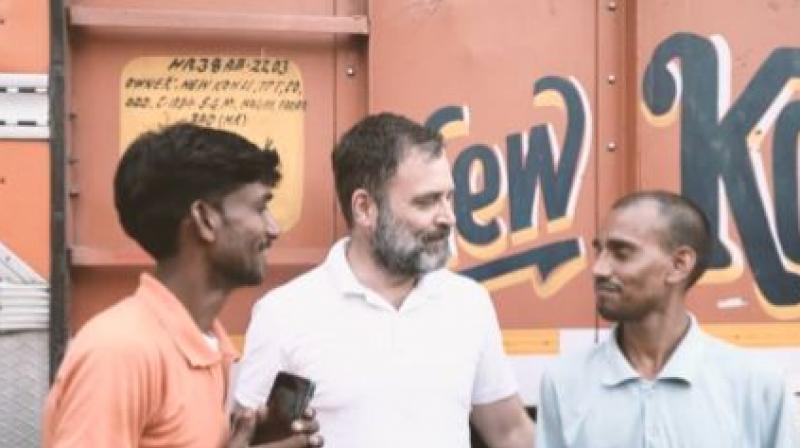 Rahul Gandhi shares video of his 'travel' with truckers