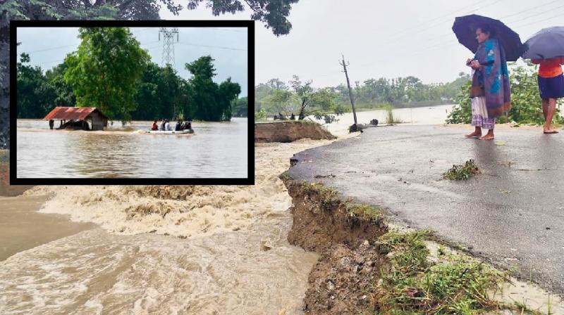 Flood caused by rain in Meghalaya, many people died news in hindi