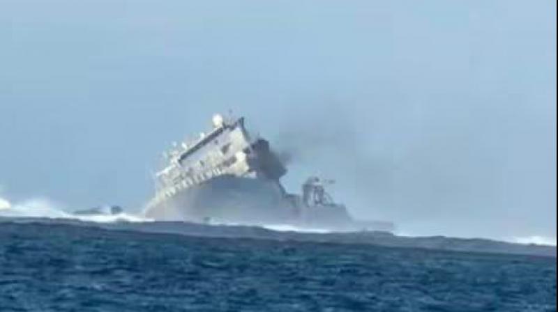 New Zealand Navy ship sinks off coast of Samoa news in hindi