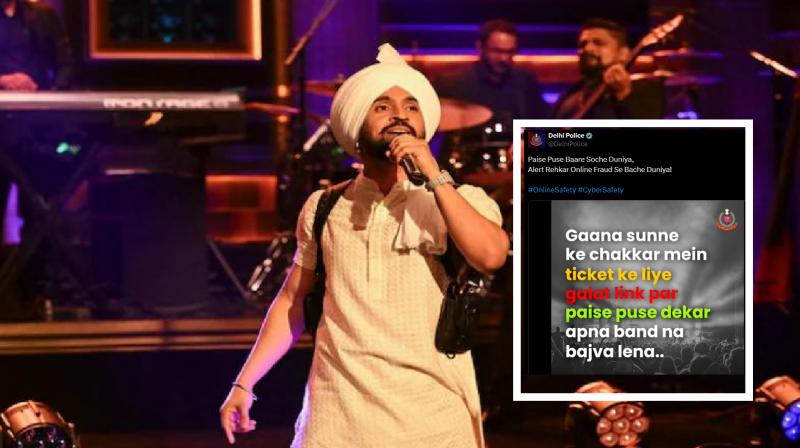 Delhi Police Warns people about Online Ticket Scams Of Diljit Dosanjh's Dil-Luminati India Tour Concert 