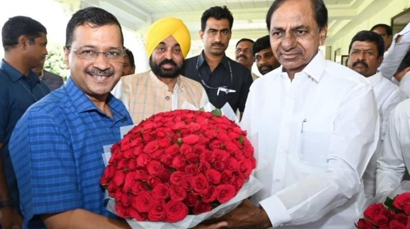 CM Kejriwal met Telangana Chief Minister K Chandrasekhar Rao