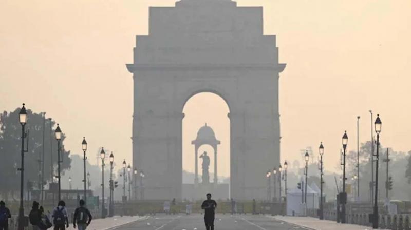 The minimum temperature in Delhi was recorded at 8.2 degree Celsius.