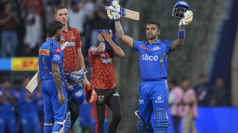 IPL 2024 MI Vs SRH Suryakumar Yadav scored second IPL century Mumbai defeated Hyderabad by 7 wickets