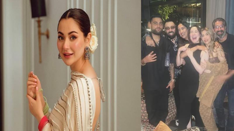 Hania Aamir seen with Karan Aujla and rapper Badshah